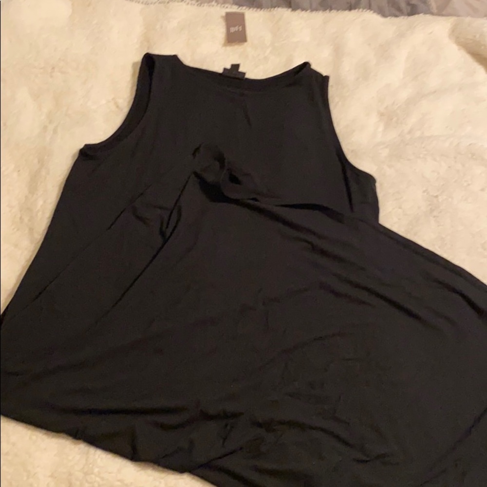 Black maxi dress